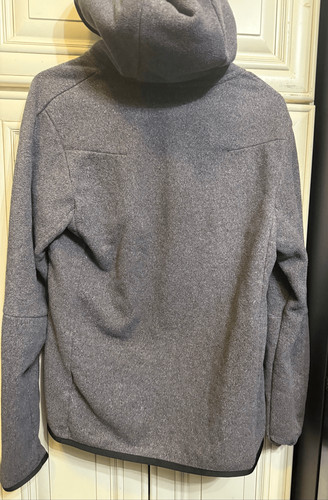 Nike Youth Fleece Sportswear Tech Fleec Full Zip Winterized Hoodie Gray Size XS