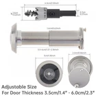 200 Degree Peep Hole with 16 MM Drill Bit Door Eye Viewer with Privacy Cover