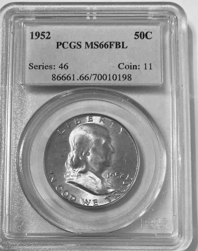 1952 Franklin Half Dollar PCGS MS 65 FULL BELL LINES