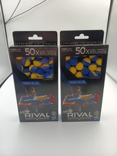 NERF Rival High Impact Rounds Balls 50x Lot Of 2 Team BlueFree Ship T1365