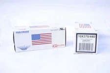 Two (2) 10 MFD x 370 / 440 VAC Round Run Capacitor AmRad USA 2207 - USA