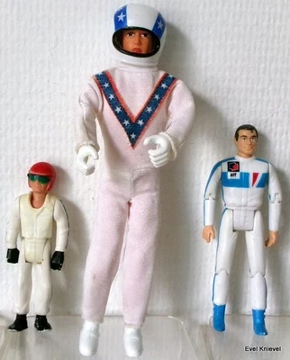 2 FIG EVEL KERNIEVEL MOTARD CASCADEUR VINTAGE IDEAL FISHER PRICE+MICHEL VAILLANT - Photo 1/4