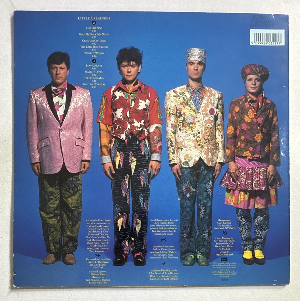 Talking Heads ~  Little Creatures Vinyl LP 1985 New Wave EX / EX Condition - Image 3 of 4