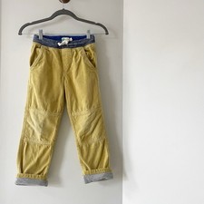 Mini Boden Khaki Corduroy Jersey Lined Pants Size 7