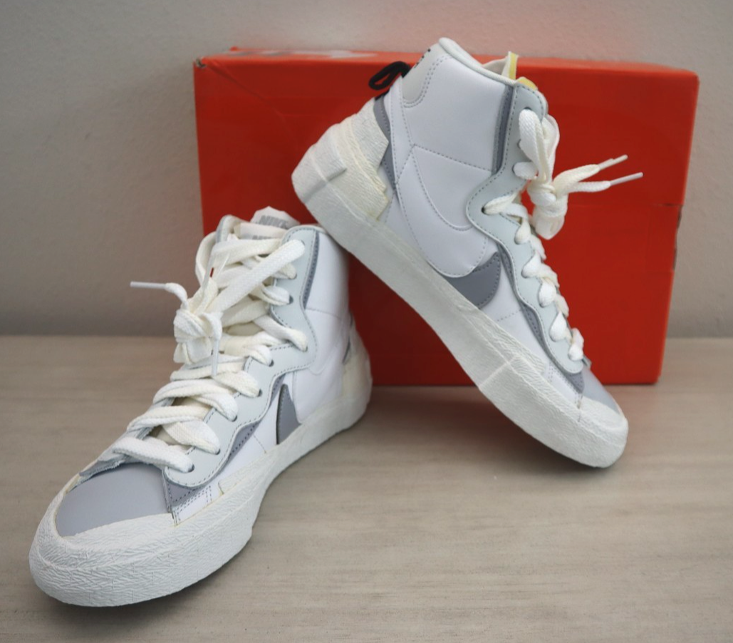 sacai NIKE BLAZER BV0072-100 サカイ ブレーザー Sacai x Nike BV0072-100 Men's 7 Women's 8.5 White/Gray Blazer Mid
