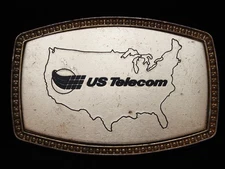 PE05101 VINTAGE 1970s **US TELECOM** TELECOMMUNICATION INDUSTRY BELT BUCKLE