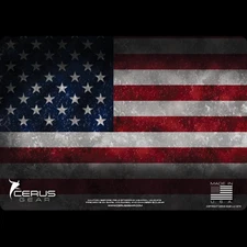 Cerus Gear American Flag Bench Mat 12"x17"