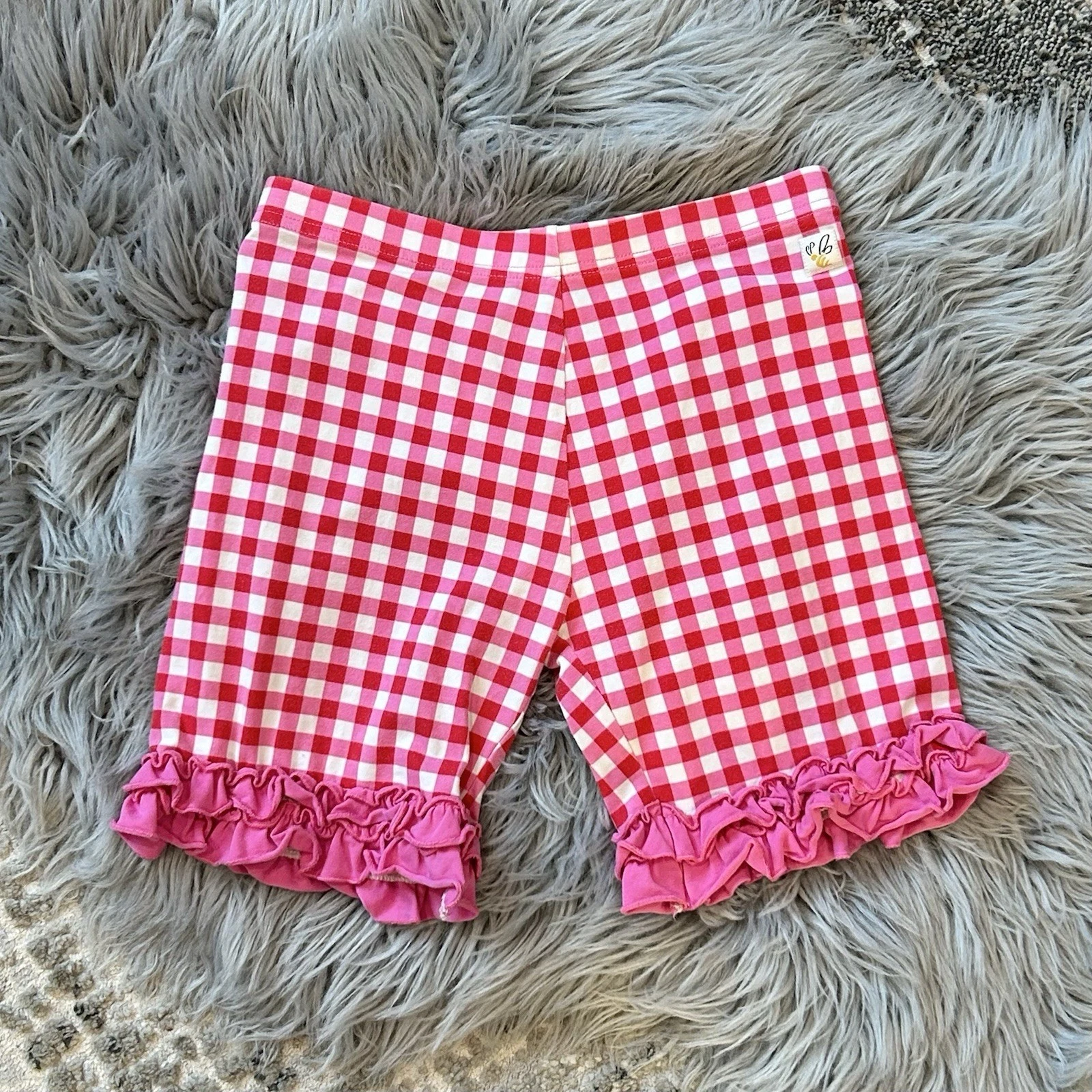 Wildflowers Clothing Girls La La Land Pink Check Shorties Shorts Size 14