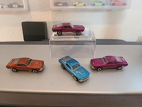 Lot Of 4 Hot Wheels Custom Mustang Redlines. Vintage Series.