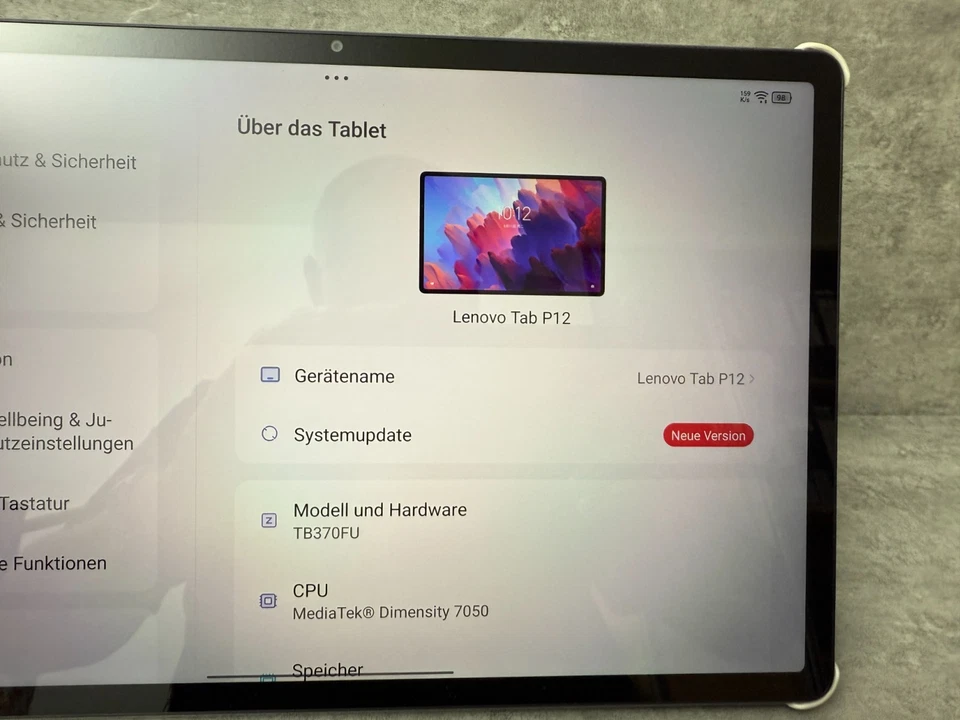 Lenovo Tab P12 TB370FU 8/128GB WiFi storm grey ZACH0134PL Android 15 - Bild 4 von 4