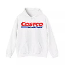 Costco White Hoodie Pullover size S - 5XL USA