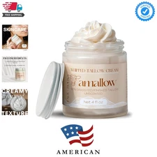 100% Grass Fed Beef Tallow for Skin Care - Face + Body - Whipped Moisturizer ...