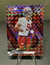 2025 Panini Mosaic #376 Emeka Egbuka Rookie Pink Camo Prizm Buccaneers (RC)