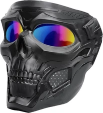 KatchOn, Skull Mask Full Face Tactical - Breathable Airsoft Skull Mask Nylon Fra