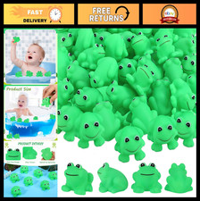 50 Pcs Floating Rubber Frog Bath Toys - Squeaky Miniature Frogs for Kids, Baby S