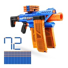 XSHOT Insanity Motorized Clip Mania 72 Darts Outdoor Foam Blaster by ZURU
