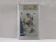 2017 Topps Finest Refractor New York Yankees Rookie Aaron Judge -BGS 9.5 GM