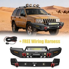 For 1999-2004 Jeep Grand Cherokee Wj Off-road Front Or Rear Bumper Wwinch Plate