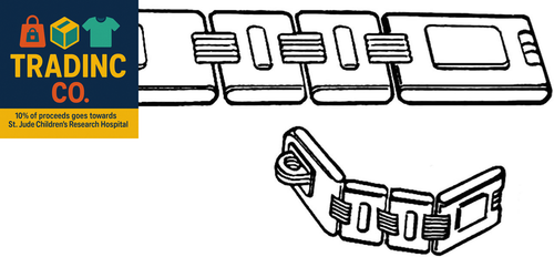 Extra Heavy Duty Concealed Safety Hasp, Flexible Link, with Hardened Staple, 6-1 - Picture 9 of 9