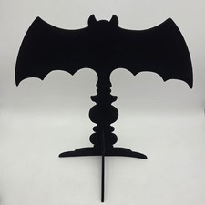 Vintage Bethany Lowe Large Velvet Bat Table Top Halloween Decor 17" Tall