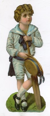 Glanzbilder Oblaten scraps Kinder Junge Matrose R. Tuck 756  16,7cm