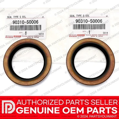 GENUINE Toyota OEM Rear Axle Shaft Wheel Oil Seal 90310-50006 / 9031050006 SET 2 - Image 1 of 4
