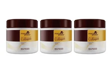 Maca Power Hair Mask Treatment Deep Repair Dry Hair, Pack of 3 - 16.9 fl oz Jars