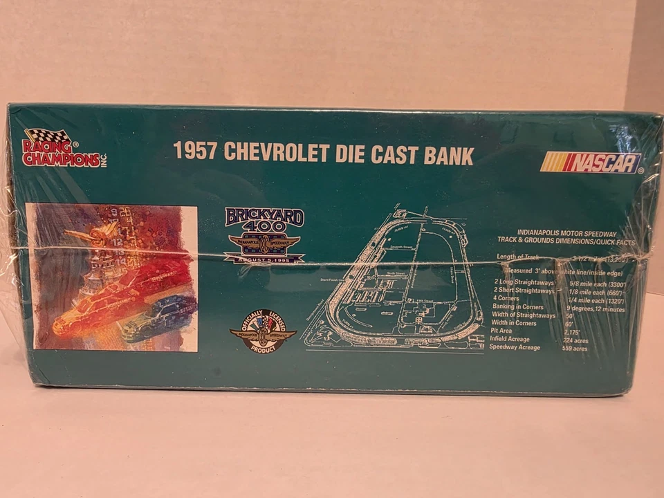 Chevrolet Convertible Racing Champs Brickyard 400 1957 banco diecast 1:24 nuevo Foto 4 de 4