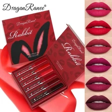 6‑Piece Matte Lip Glaze & Gloss Set Waterproof Long Lasting Non‑Stick Holiday Gi