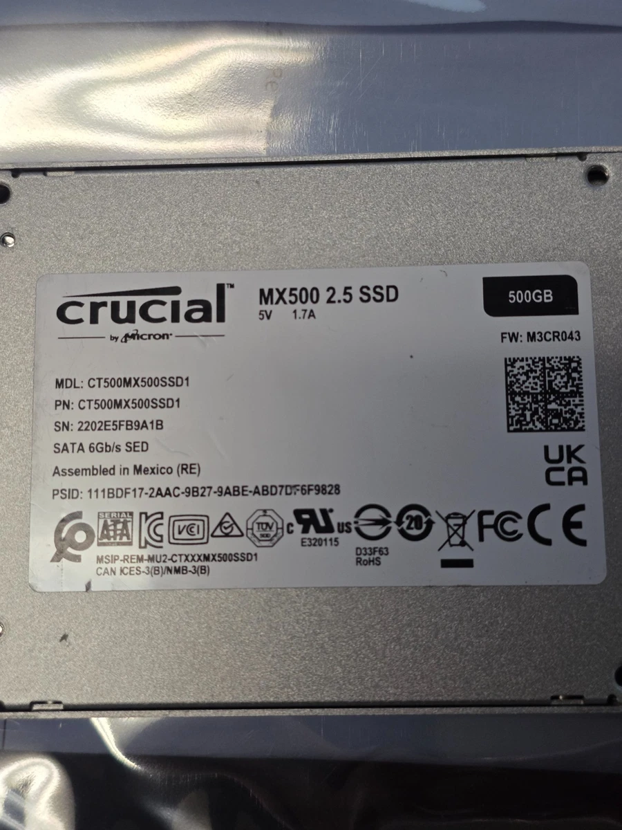 Crucial 500 GB Storage Capacity Solid State Drives for sale | eBay