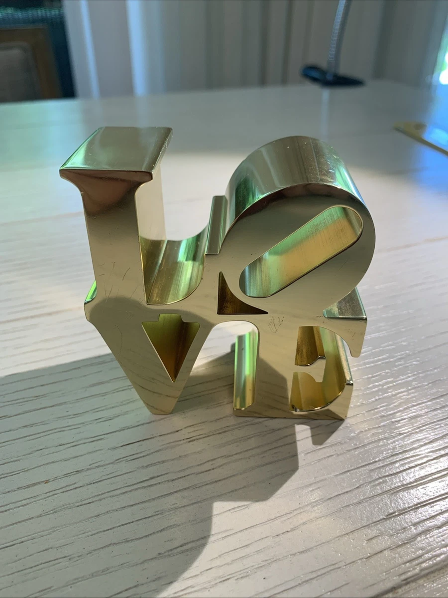 ロバート インディアナLOVE ペーパーウェイト　オブジェ　　ミッドセンチュリー Robert Indiana Art Sculptures for sale | eBay