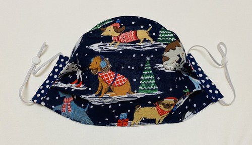 Fabric Face Mask, Winter Dogs - 第 2/5 張圖片