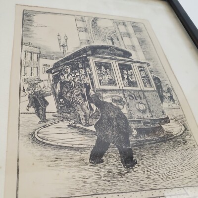 Vintage 1940's Signed/Framed Rosinda Holmes 