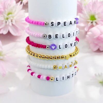 Custom Name Bead Bracelet/Name Bracelet/Personalized Bracelet/Birthday Gift
