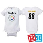 Personalized Pittsburgh Steelers Gerber Baby Onesie® Cotton Custom Bodysuit