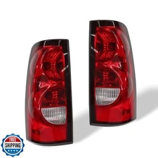 Nakkaa Tail Lights Compatible with Silverado 1500 2500 3500 HD 2003-2006 Red 
