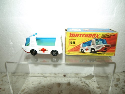 Matchbox Superfast Lesney #MB46-B Stretcha Fetcha Ambulance w/ type "D" Box 1972