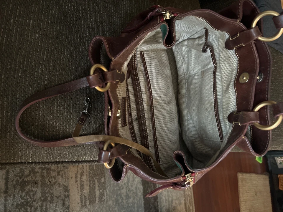 Dooney & Bourke Florentine Leather Large Zip Barlow Satchel - Image 2 of 4