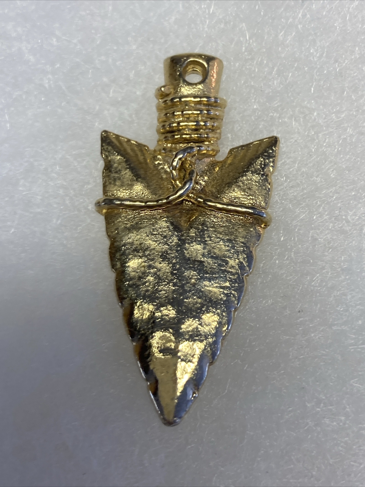 Yellow Polished Arrowhead Solid Pendant - image 7