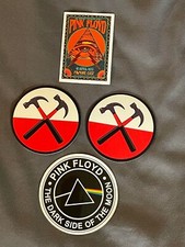 Lot 4 PINK FLOYD 1 3/4" to 2 3/4" Band Logo STICKERS Dark Side Moon FAST FREE