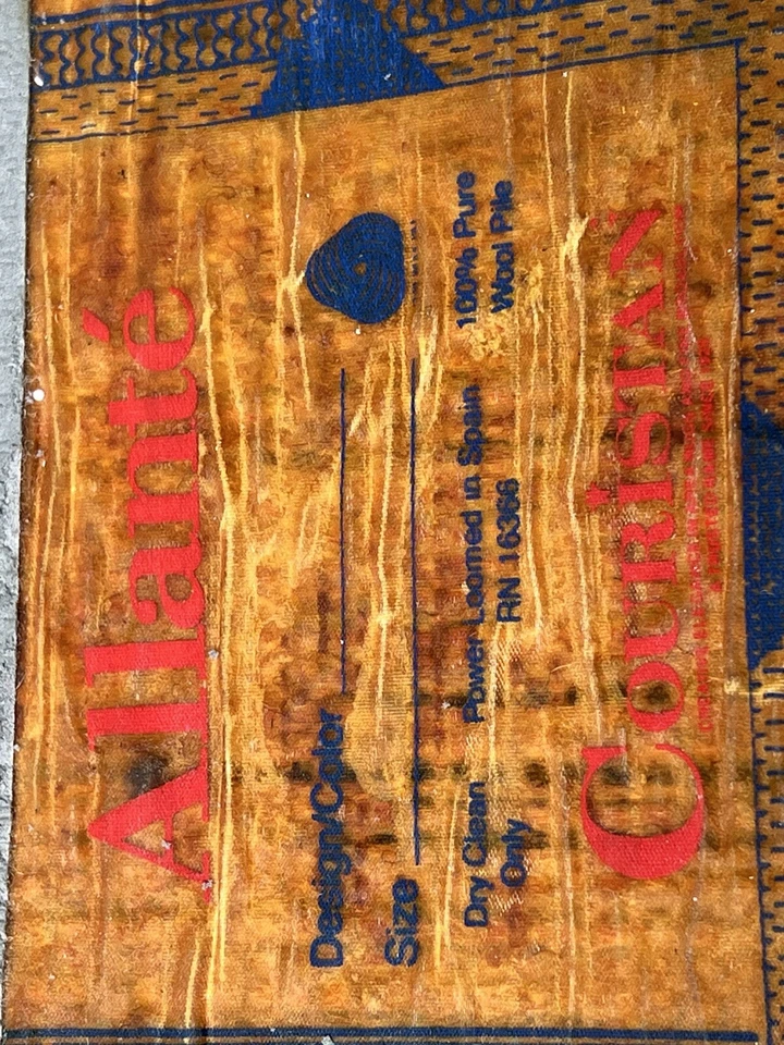 De colección. Alfombra Couristan 100 % lana enganchada a mano beige floral 7 pies 9,75”x 5 pies 5,25” Foto 2 de 4