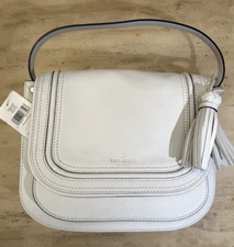 NWT Kate Spade Rianne Pratt Street Leather Crossbody Flap Tassel Satchel Medium