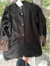 Bob Mackie Wearable Art Jacket Black Size Xl