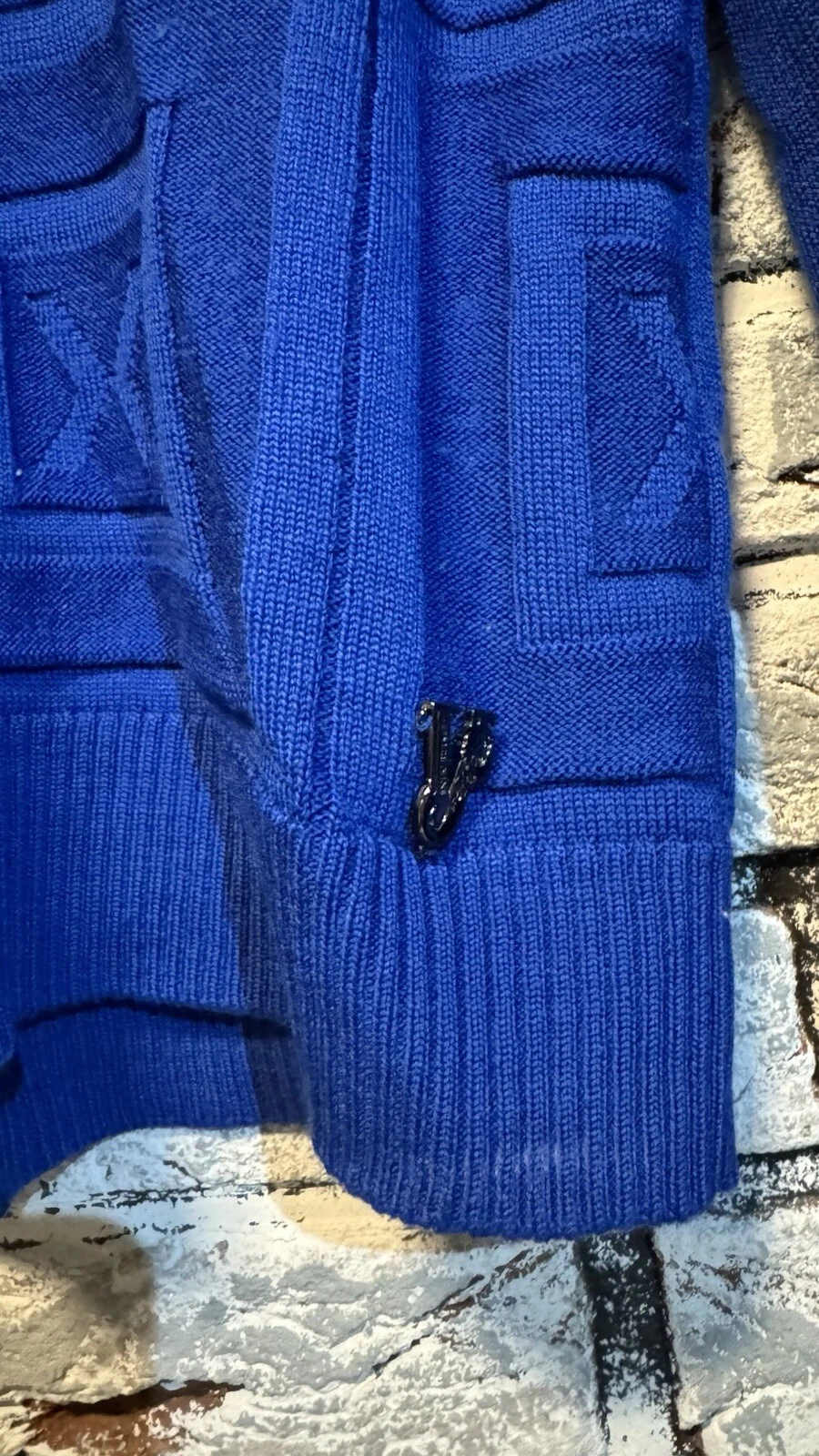 Versace Jeans Maglione Blu Uomo M Sweater Hoodie