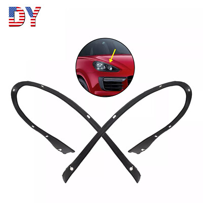 #ad 1x Pair Headlight Seal Trim Strip Rubber for 2011 2012 2013 2014 Porsche Cayenne $43.82