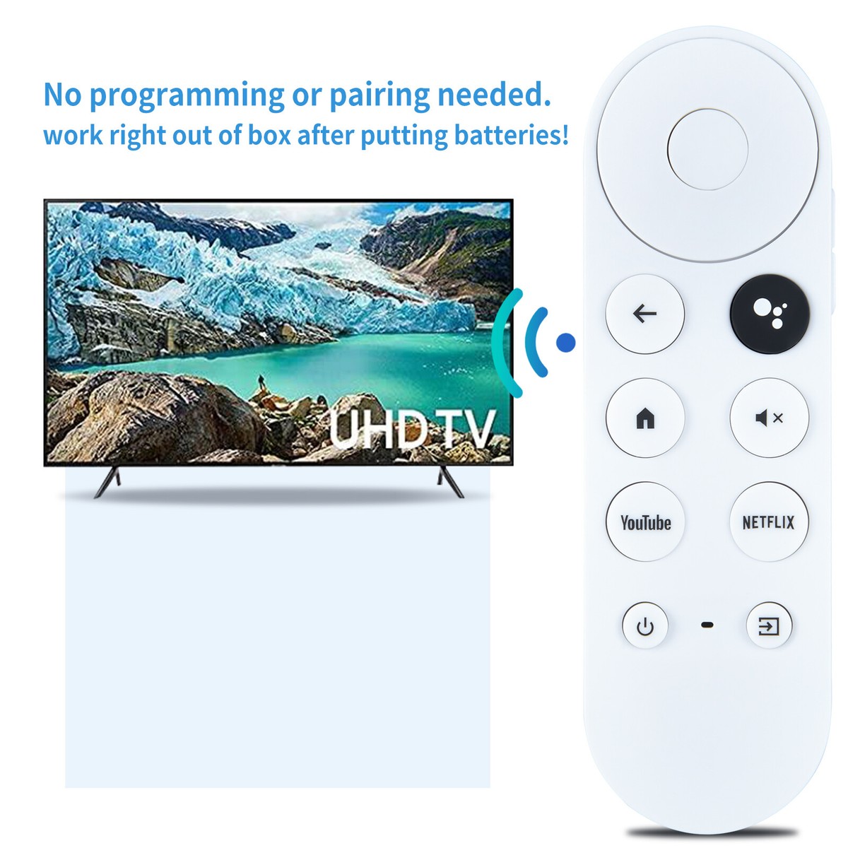 New G9N9N For Chromecast 4K With Google TV Voice Bluetooth IR