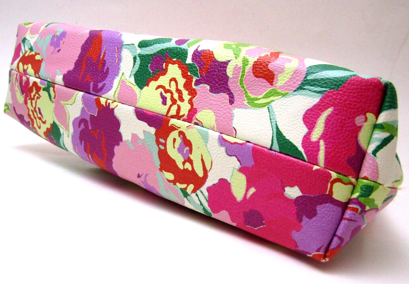 Betsy Johnson Handbag Cusmetics Bag Pink Purple F… - image 5