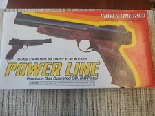 Vintage BB Gun Daisy Rogers Power line model 1200 Pistol in Original Box Co2