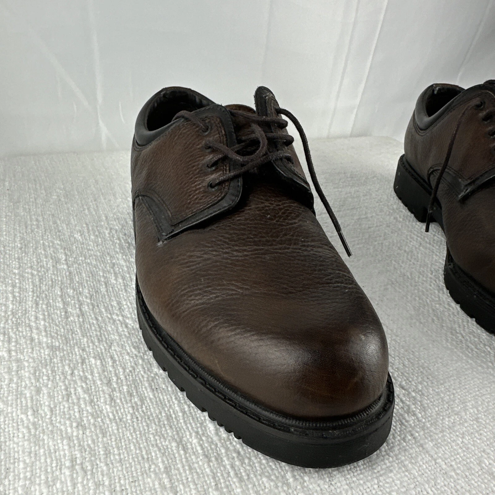 THOM BROWNE Scarpe Thom McAn Oxford cravatta punta tonda marrone uomo taglia 10 5 usate