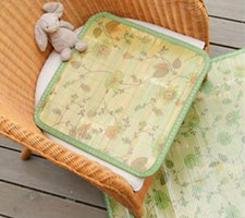 Cool Bamboo Floral Ventilated No Sweat Seat Cushion Home Office Chair Carseatpad
